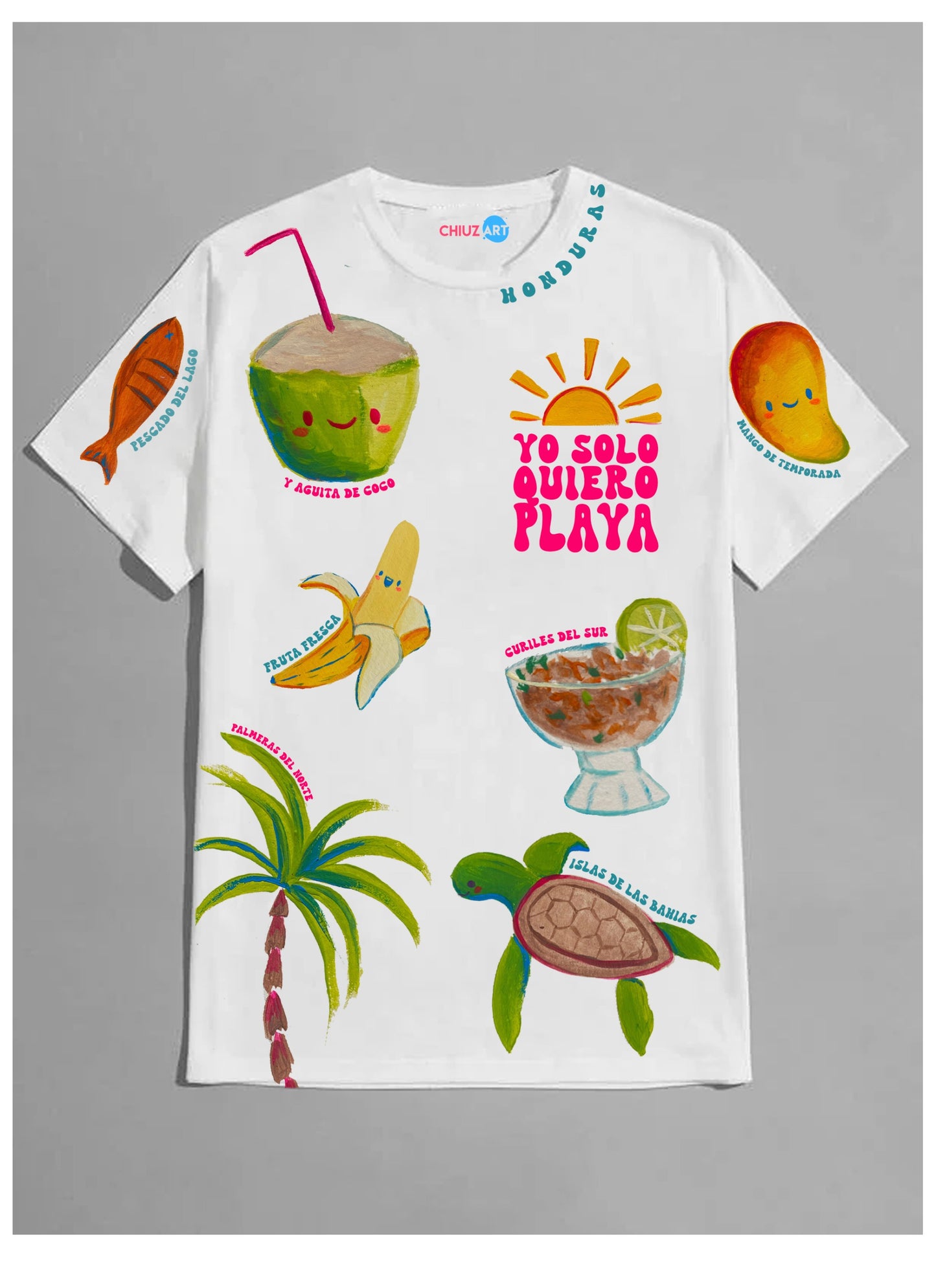 Camiseta estampada Yo Solo Quiero Playa