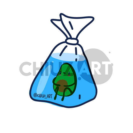 Sticker | Aguacate Deprimido