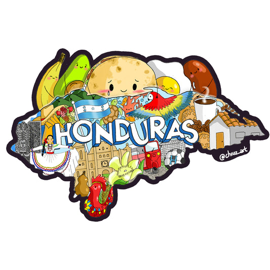 Pack de 3 stickers | Honduras