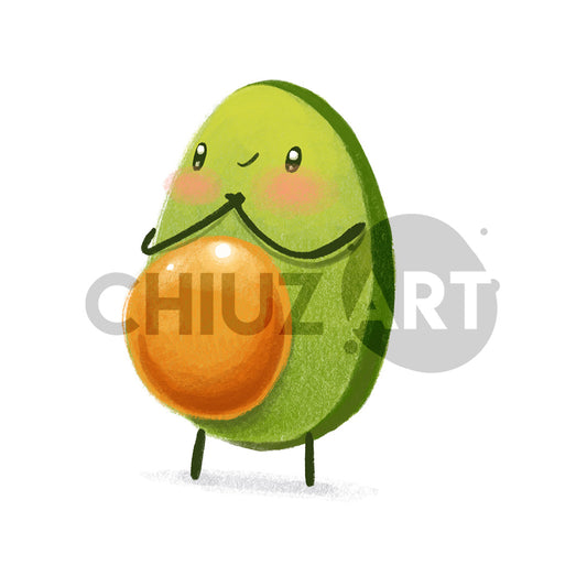 Sticker | Aguacate felíz