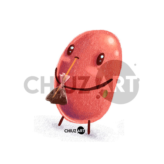 Sticker | Frijolito con fresco en Bolsa Coquita